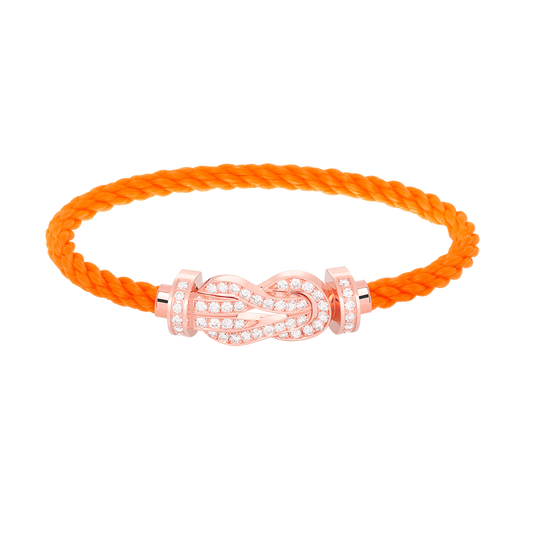 [Mystic]CHANCE LARGE 8 FIGURE BUCKLE FULL DIAMOND BRACELET ROSE GOLD