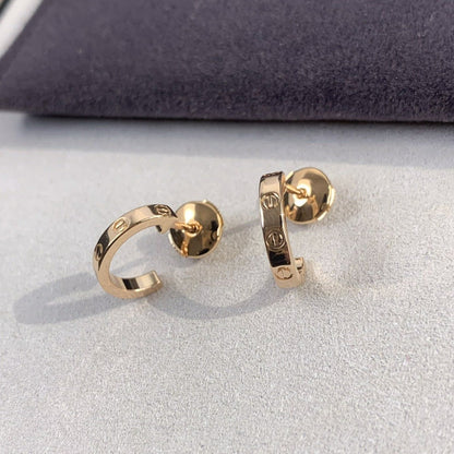 [Mystic]LOVE EARRINGS 2.65MM PINK GOLD
