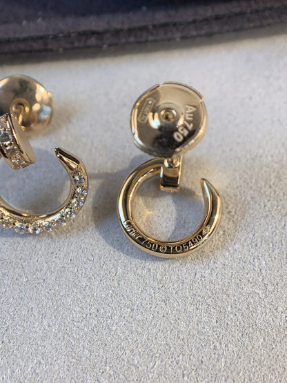 [Mystic]JUSTE EARRINGS GOLD DIAMONDS