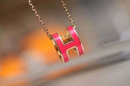 [Mystic]POP H PEDANT PINK GOLD