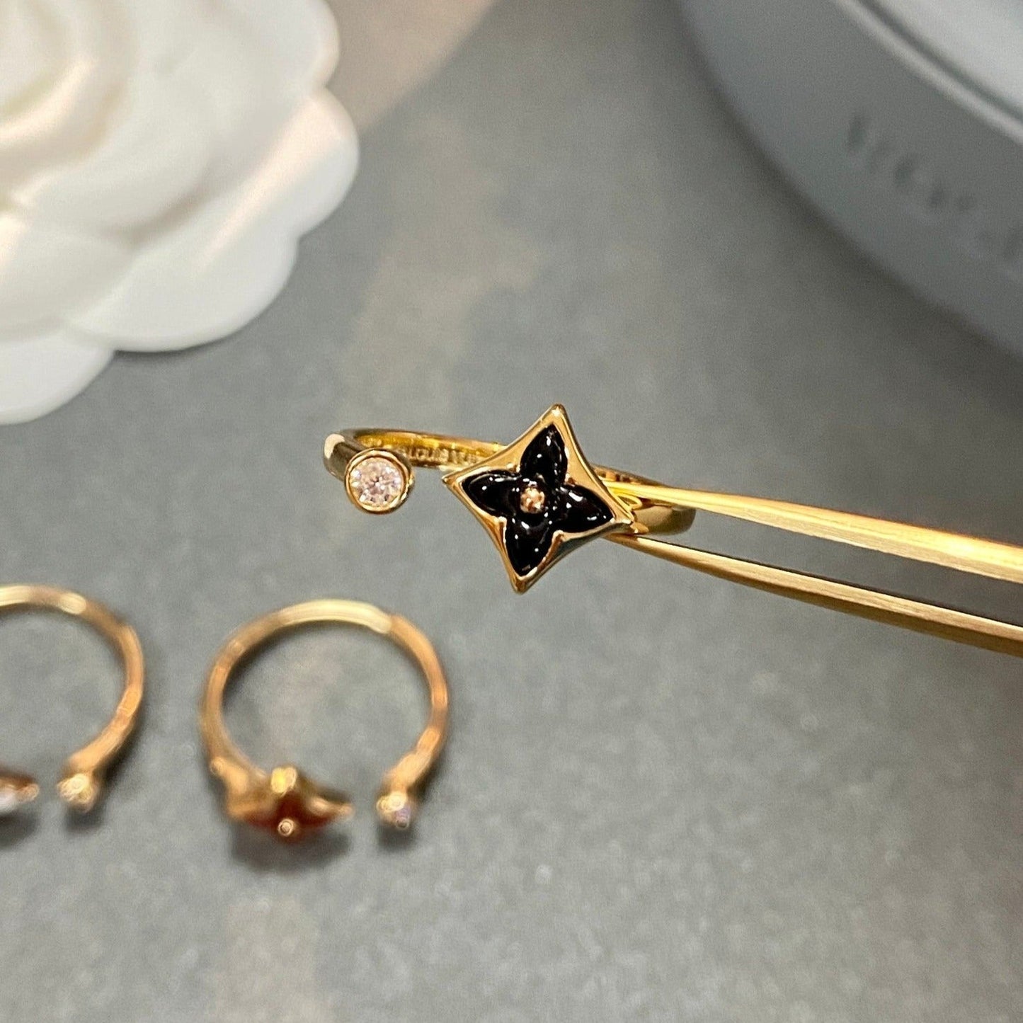 [Mystic]STAR 1 DIAMOND OPEN RING