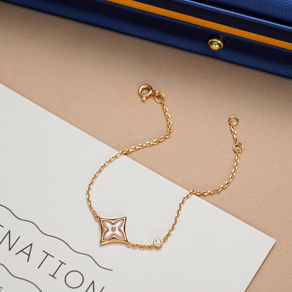 [Mystic]STAR 1 DIAMOND PINK GOLD BRACELET