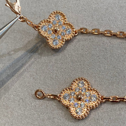 [Mystic] CLOVER 5 MOTIF FULL DIAMOND BRACELET COLLECTION