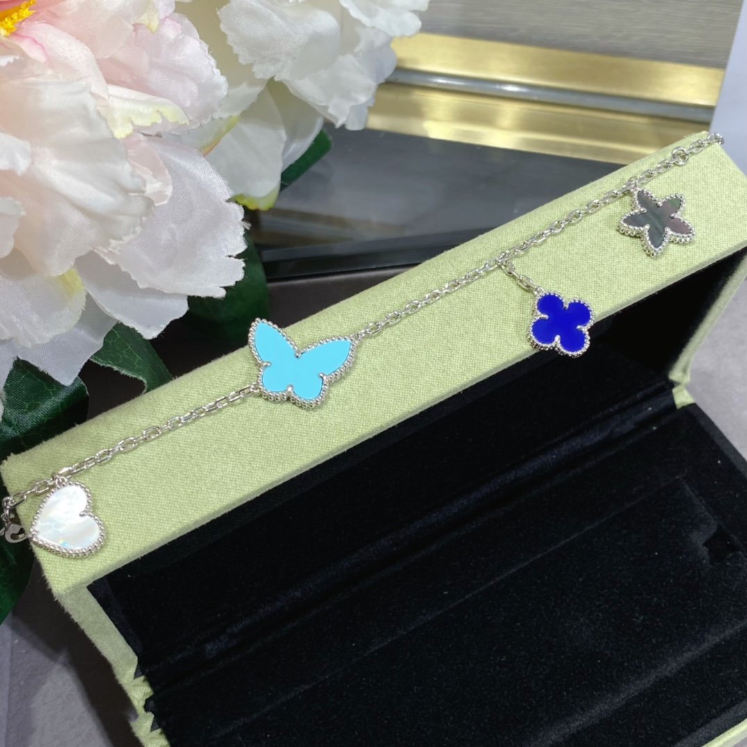 [Mystic]LUCKY SPRING SILVER BRACELET 4 MOTIF