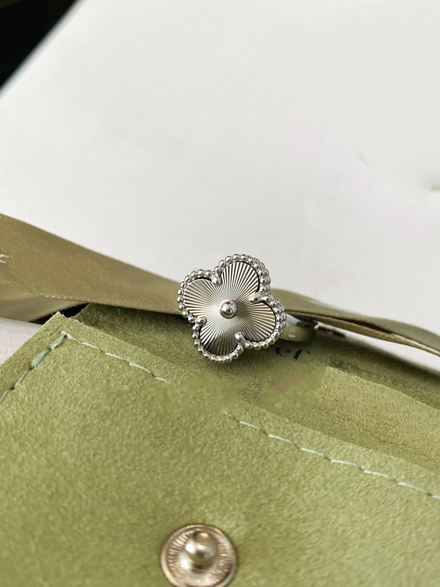 [Mystic]CLOVER SILVER RING