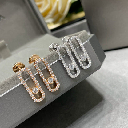 [Mysitc ] MOVE UNO STUD DIAMOND PAVED EARRINGS