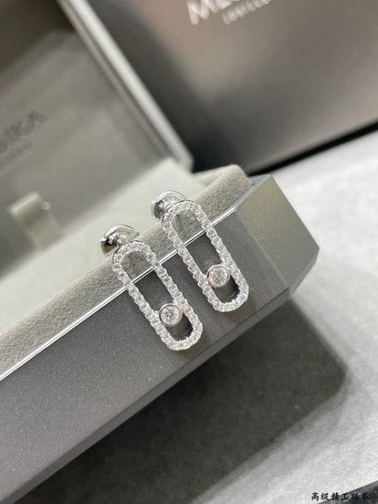 [Mysitc ] MOVE UNO STUD DIAMOND PAVED EARRINGS