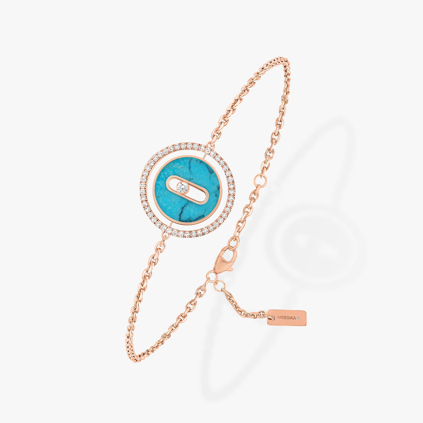 [Mysitc ]  MOVE TURQUOISE PINK GOLD DIAMOND BRACELET
