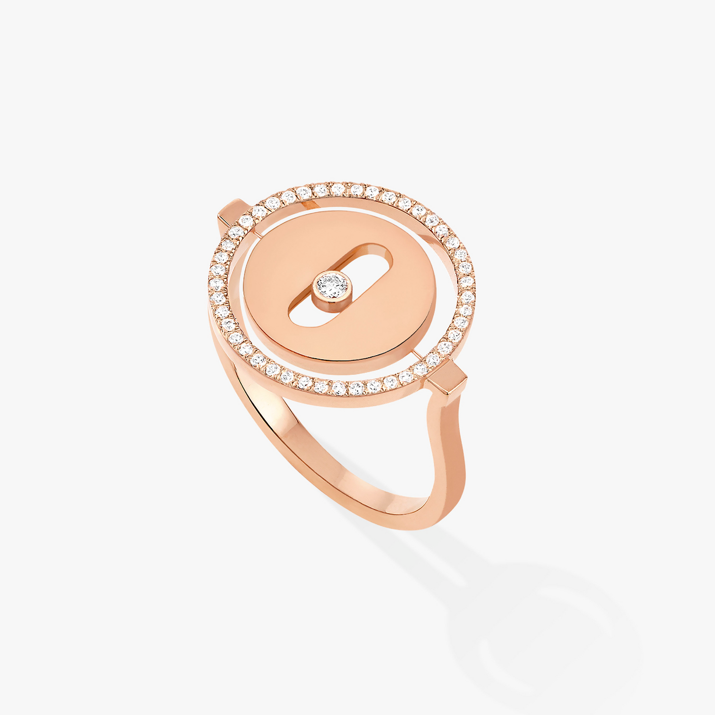 [Mysitc ]  MOVE PINK GOLD DIAMOND RING