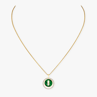 [Mysitc ]  MOVE 1 DIAMOND MALACHITE GOLD DIAMOND NECKLACE