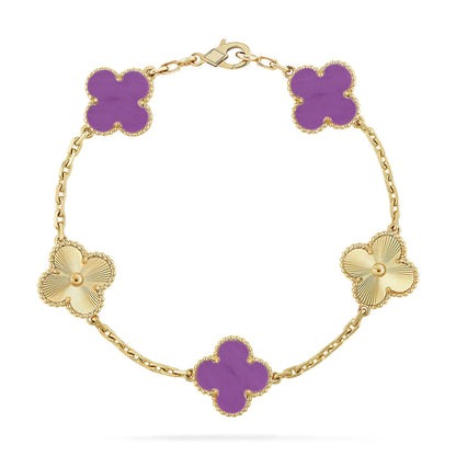 [Mystic] CLOVER 5 MOTIF VIOLET BRACELET COLLECTION
