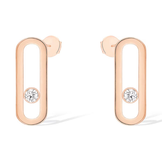 [Mysitc ] MOVE UNO SMALL 1 DIAMOND EARRINGS