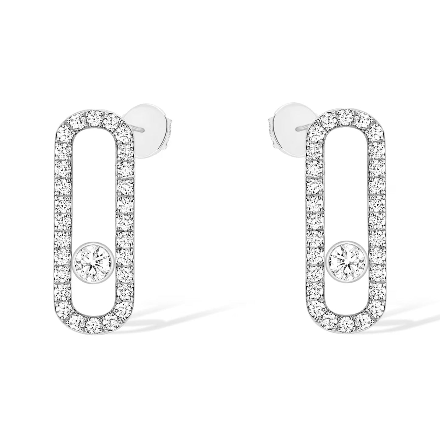 [Mysitc ] MOVE UNO STUD DIAMOND PAVED EARRINGS