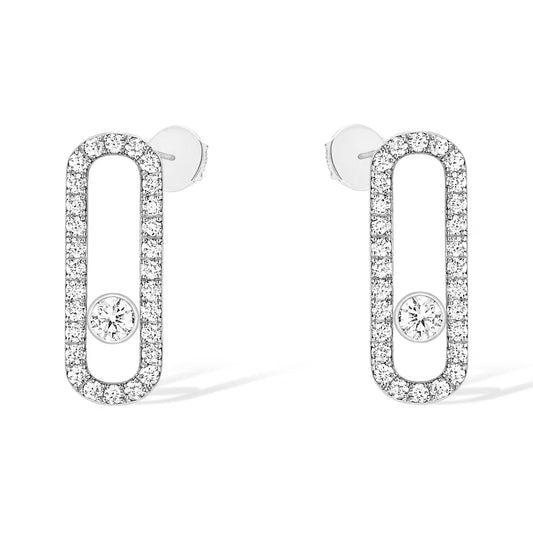 [Mysitc ] MOVE UNO STUD DIAMOND PAVED EARRINGS