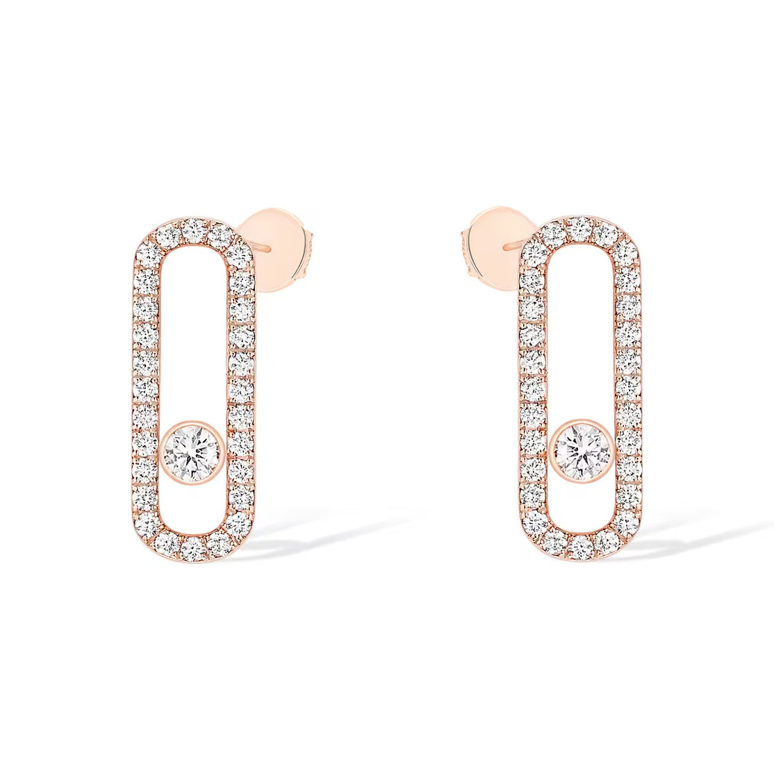 [Mysitc ] MOVE UNO STUD DIAMOND PAVED EARRINGS