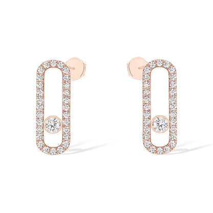 [Mysitc ] MOVE UNO STUD DIAMOND PAVED EARRINGS
