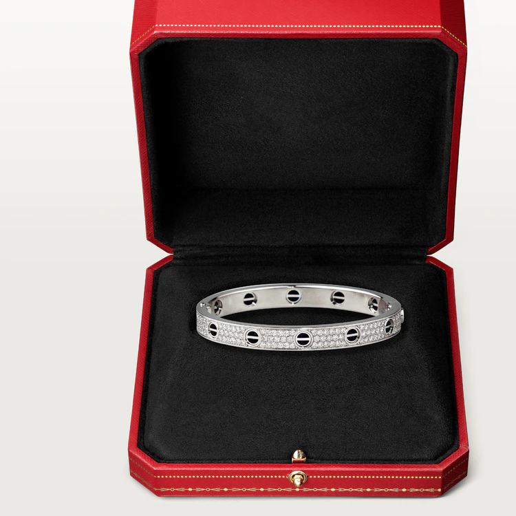 [Mystic]LOVE BRACELET 6.1MM DIAMOND-PAVED CERAMIC