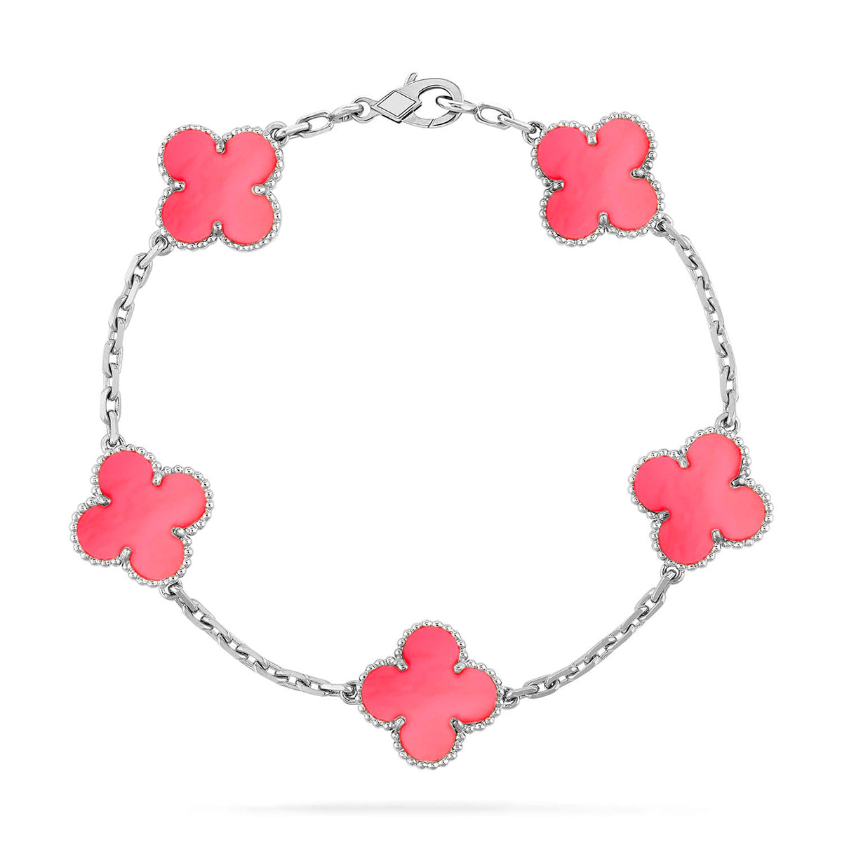 [Mystic] CLOVER 5 MOTIFS  PINK MOP BRACELET COLLECTION