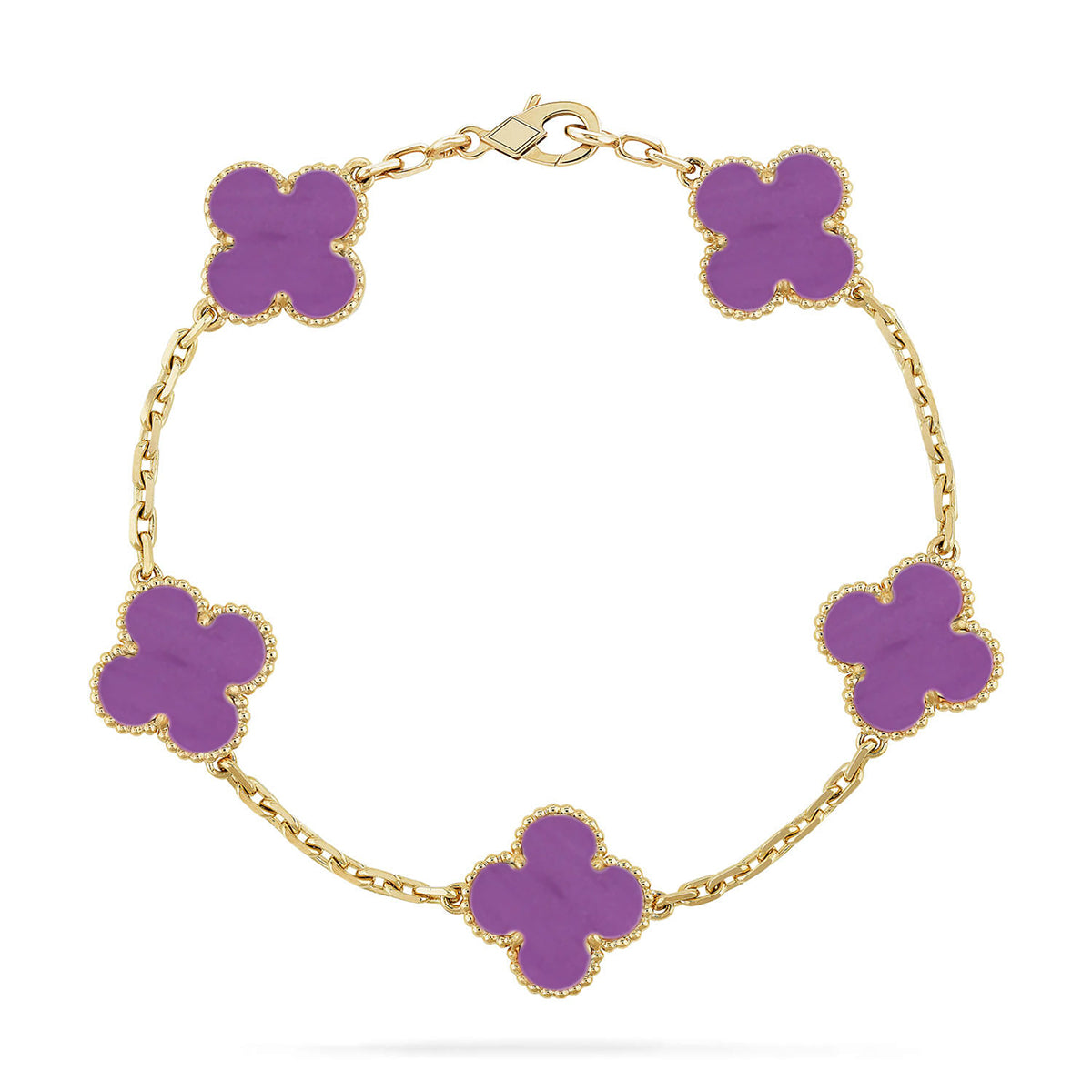 [Mystic] CLOVER 5 MOTIF VIOLET BRACELET COLLECTION