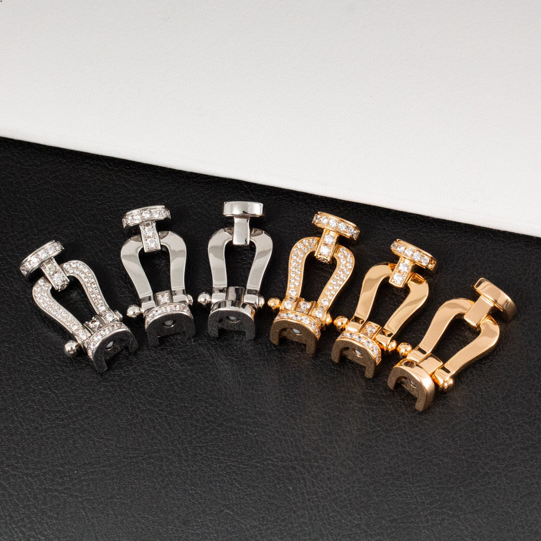 [Mystic]FORCE LARGE HORSESHOE HALF DIAMOND BRACELET ROSE GOLD