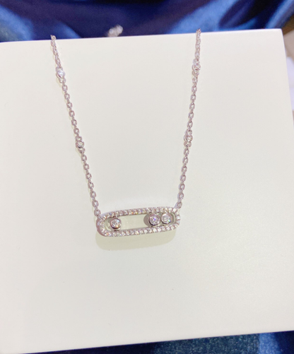 [Mystic]MK MOVE FULL DIAMOND NECKLACE