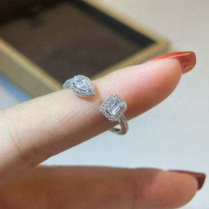 [Mysitc ] MY TWIN TOI & MOI SILVER DIAMOND RING