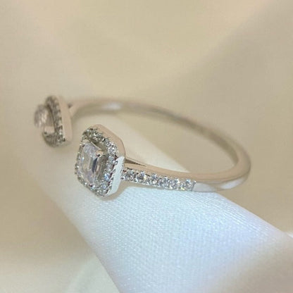 [Mysitc ] MY TWIN TOI & MOI SILVER DIAMOND RING