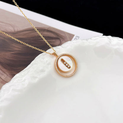 [Mysitc ]  MOVE MM NACRE BLANCHE DIAMOND NECKLACE