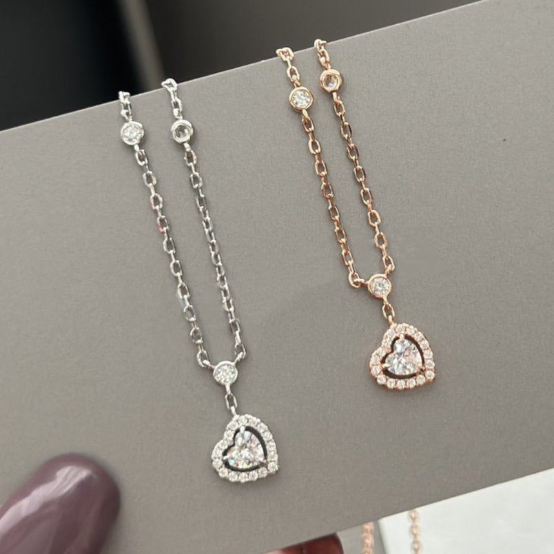 [Mysitc ] JOY HEART DIAMOND NECKLACE