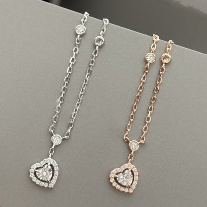 [Mysitc ] JOY HEART DIAMOND NECKLACE