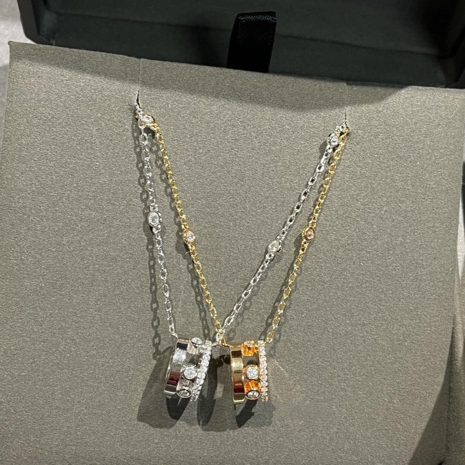 [Mysitc ] CHAIN MOVE ROMANE PEDAND NECKLACE