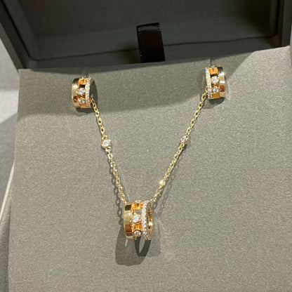 [Mysitc ] CHAIN MOVE ROMANE PEDAND NECKLACE