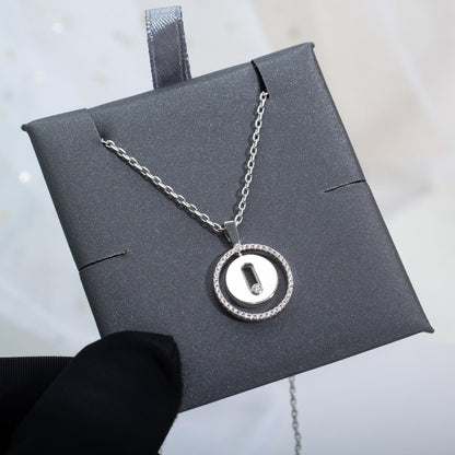 [Mysitc ]  MOVE PM NECKLACE SILVER DIAMOND