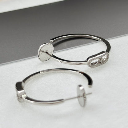 [Mysitc ] CREOLES MOVE UNO PM DIAMOND EARRINGS