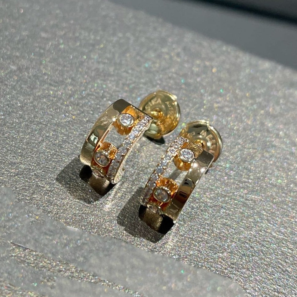 [Mysitc ] MOVE ROMANE EARRINGS DIAMOND