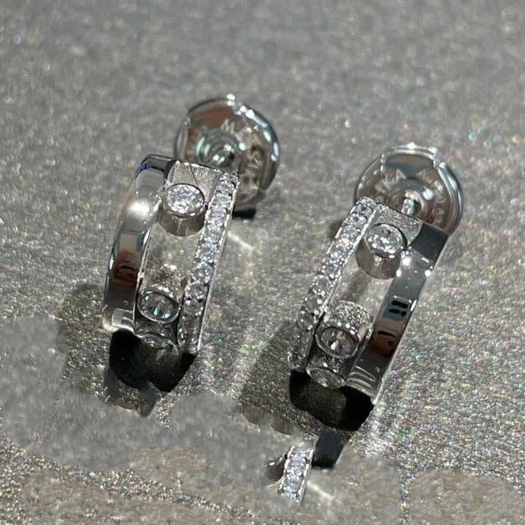 [Mysitc ] MOVE ROMANE EARRINGS DIAMOND