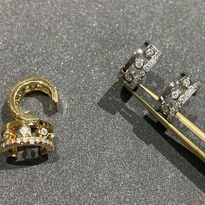 [Mysitc ] MOVE ROMANE EARRINGS DIAMOND
