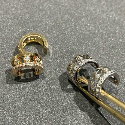 [Mysitc ] MOVE ROMANE EARRINGS DIAMOND