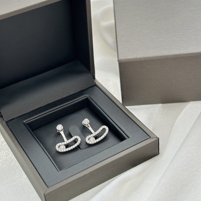 [Mysitc ] MOVE UNO SILVER DIAMOND EARRINGS