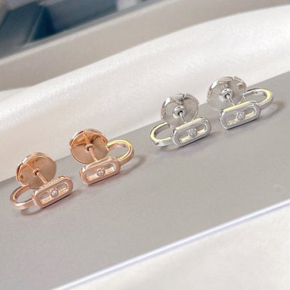 [Mysitc ] CREOLES MOVE UNO MINI 1 DIAMOND EARRINGS