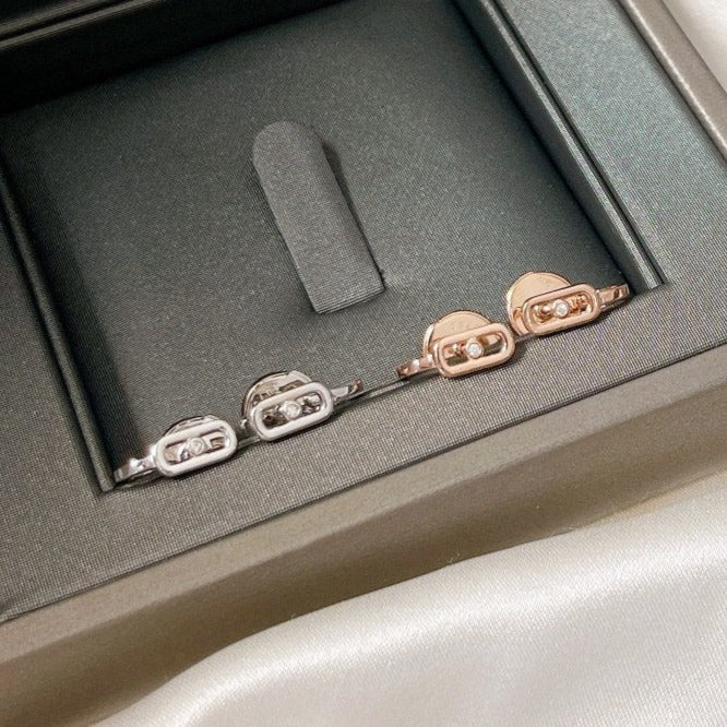 [Mysitc ] CREOLES MOVE UNO MINI 1 DIAMOND EARRINGS