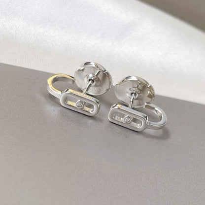 [Mysitc ] CREOLES MOVE UNO MINI 1 DIAMOND EARRINGS