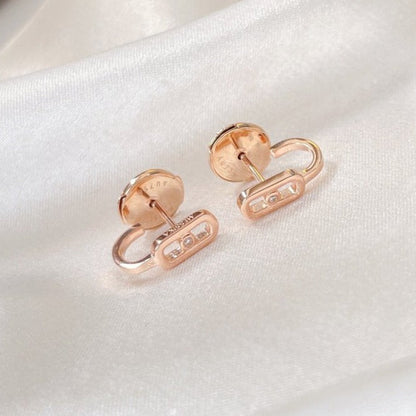 [Mysitc ] CREOLES MOVE UNO MINI 1 DIAMOND EARRINGS