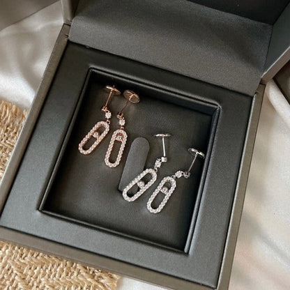 [Mysitc ] DORMEUSES MOVE UNO DIAMOND EARRINGS