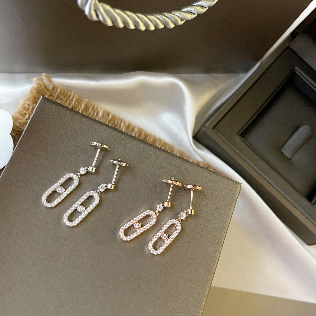 [Mysitc ] DORMEUSES MOVE UNO DIAMOND EARRINGS