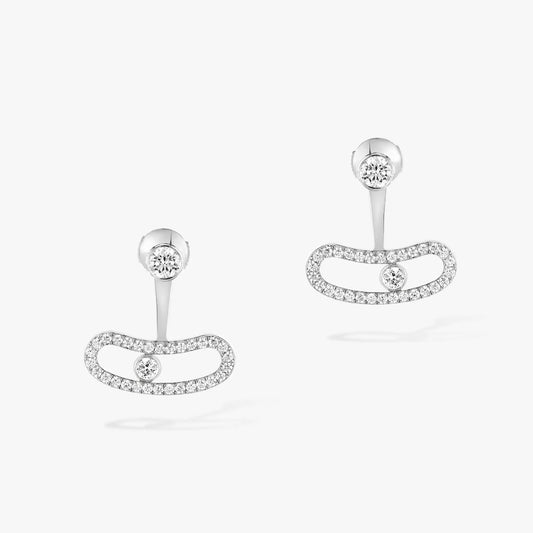 [Mysitc ] MOVE UNO SILVER DIAMOND EARRINGS