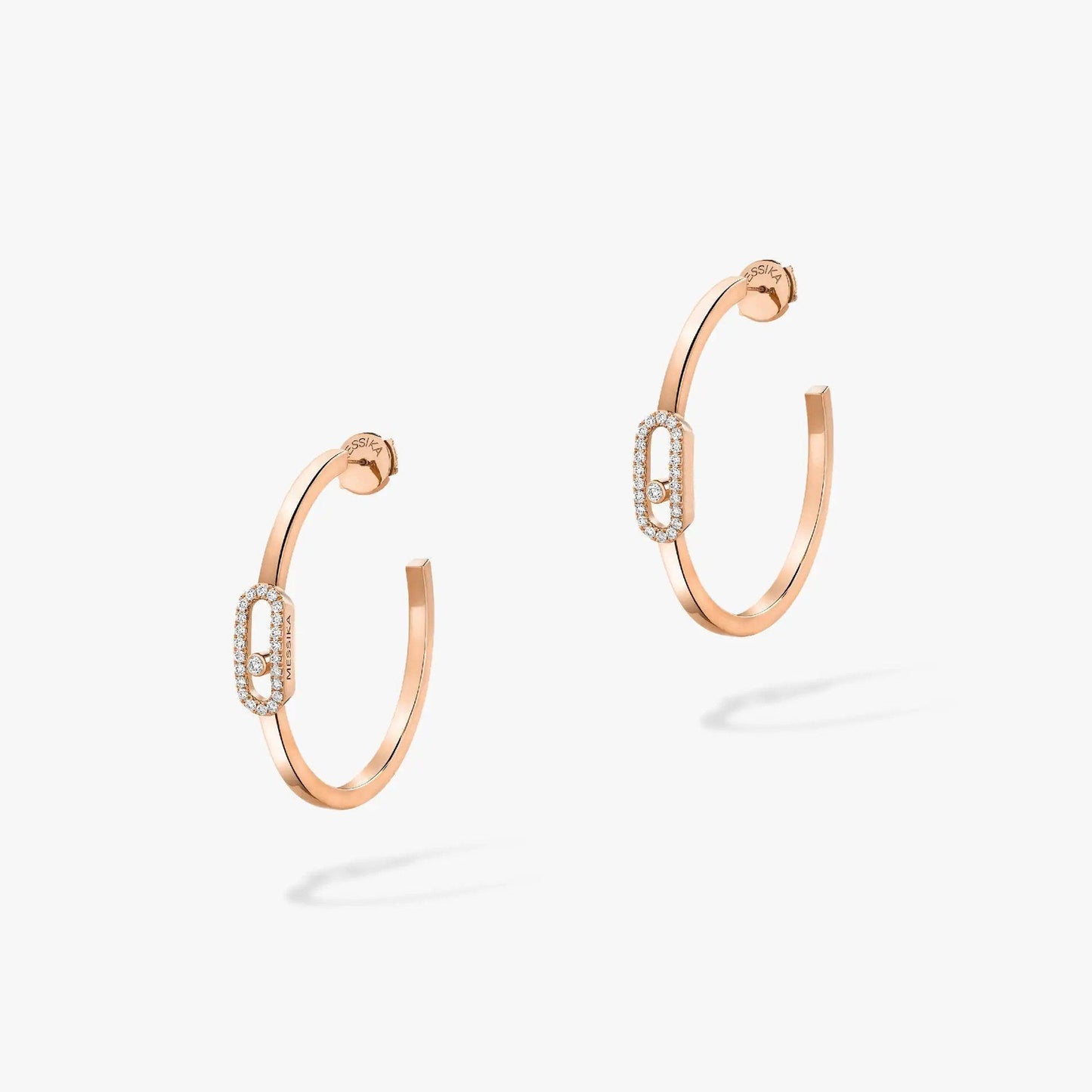 [Mysitc ] CREOLES MOVE UNO PM DIAMOND EARRINGS