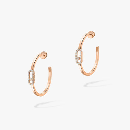 [Mysitc ] CREOLES MOVE UNO PM DIAMOND EARRINGS