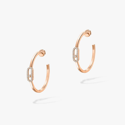 [Mysitc ] CREOLES MOVE UNO PM DIAMOND EARRINGS