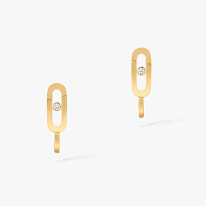 [Mysitc ] CREOLES MOVE UNO MINI 1 DIAMOND EARRINGS
